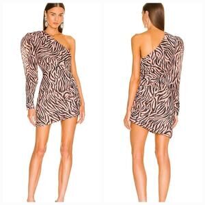 DUNDAS x REVOLVE Ramone Mini Dress in Black Tiger XS